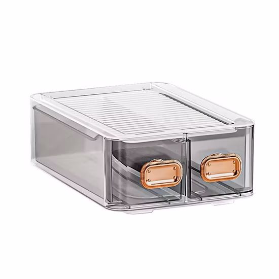 Schmuck, Süßigkeiten, Make-up, Kosmetik, stapelbare Schublade, transparente Kunststoff-Aufbewahrungsbox