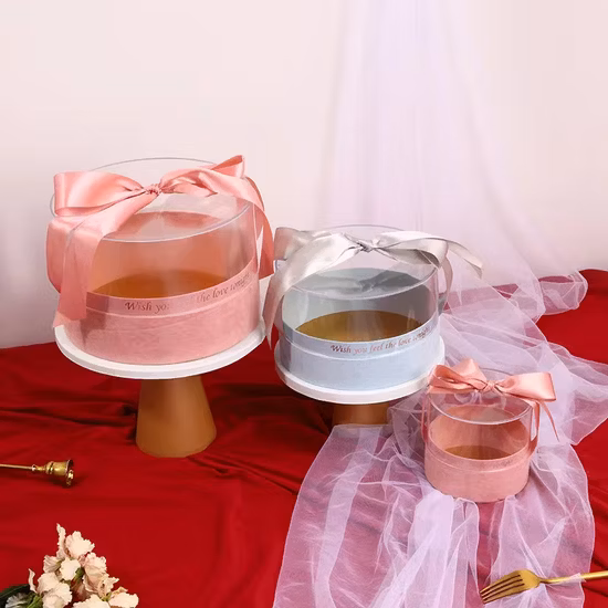 Klare PVC-Verpackungsbox, Kunststoffbehälter, Geschenkboxen für Obst, Süßigkeiten, Kuchen